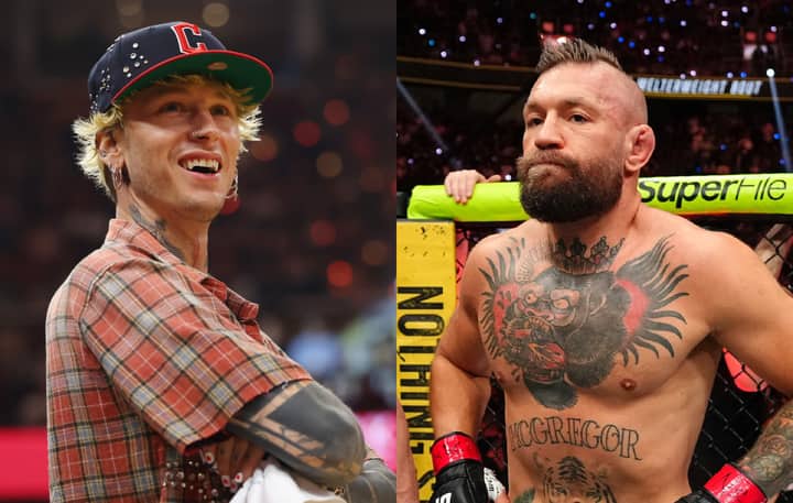 Machine Gun Kelly revels in Conor McGregor’s 69-second UFC loss years after their VMA bust-up